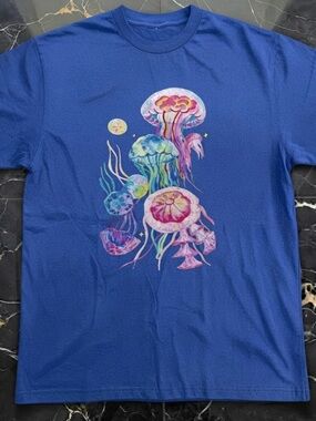 Watercolor Jellyfish T-Shirt | Ocean Life | Nature Lover